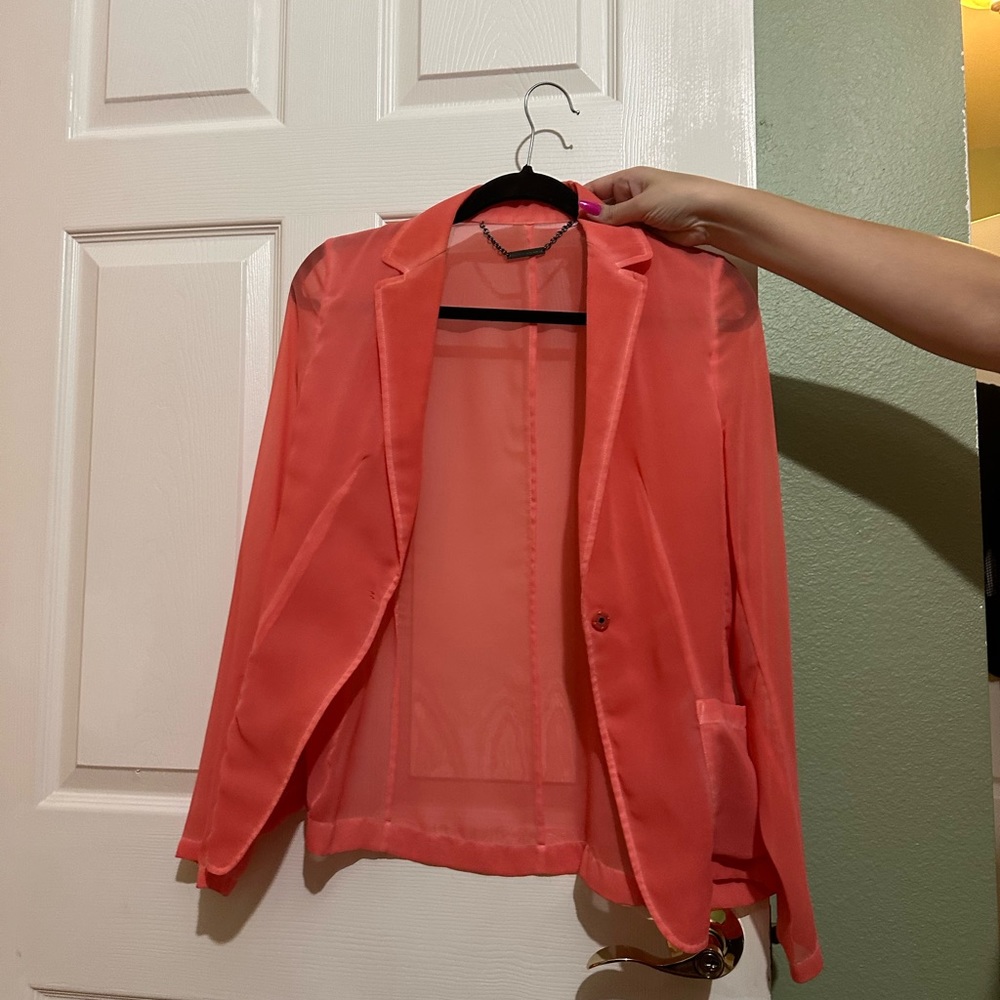 Elie Tahari orange blouse